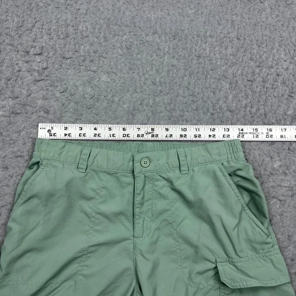Columbia Silver Ridge Pants Womens Large Green Nylon Straight Convertible Hiking - Picture 6 of 14
